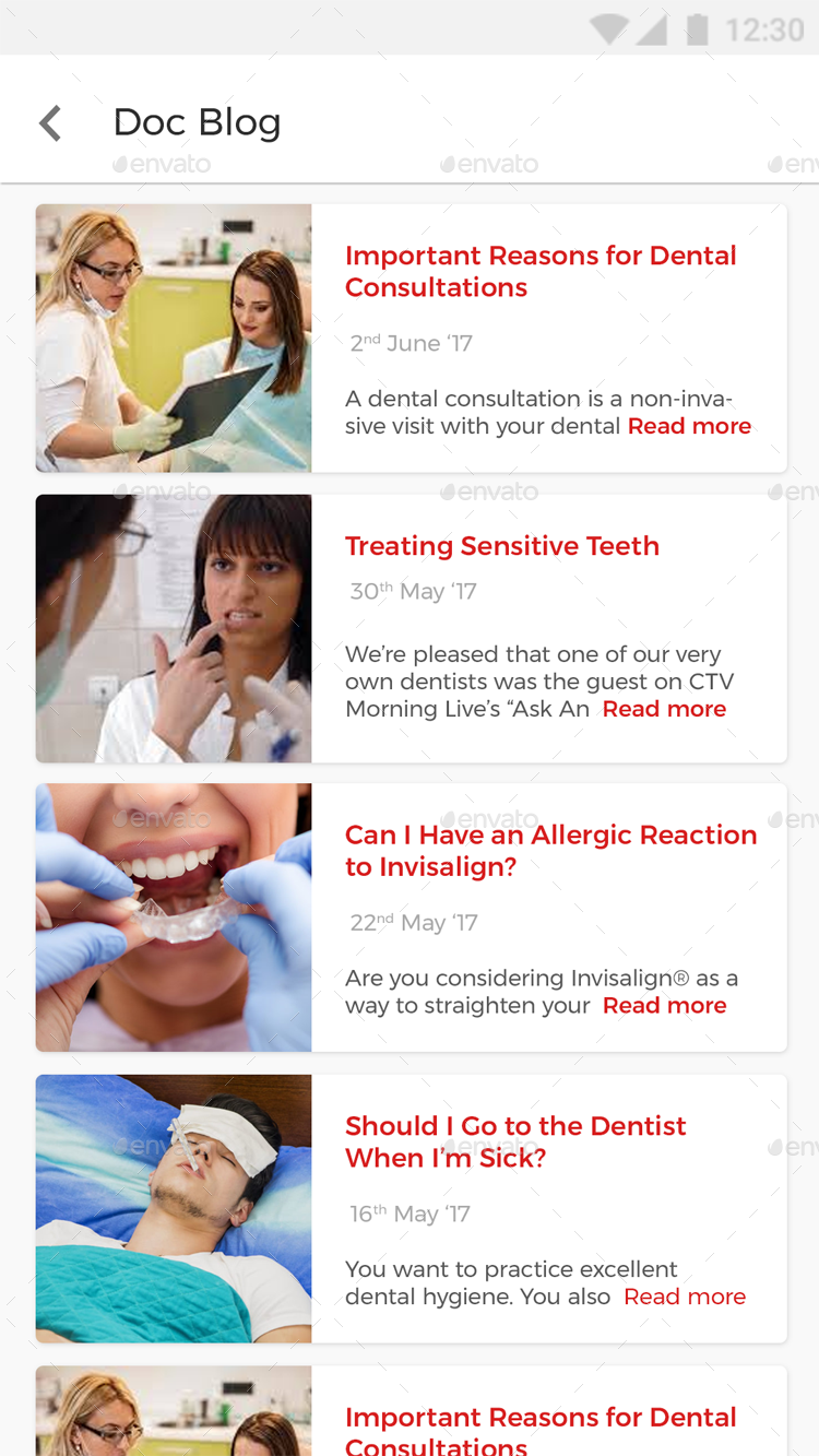 Online Doctor Appointment Booking App UI Kit Dentist Appointment App